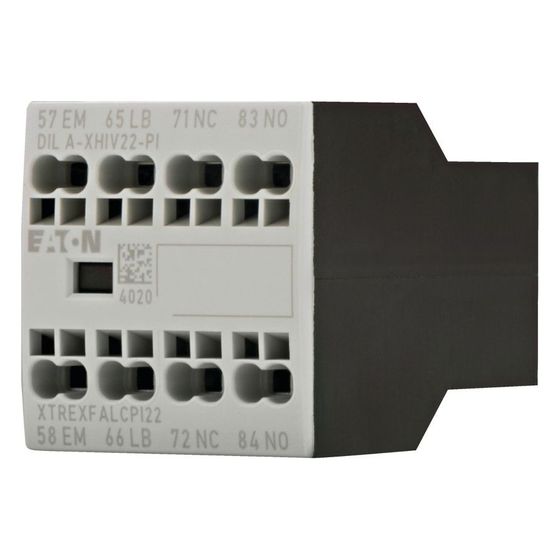Eaton Hilfsschalterbaustein DILA DILA-XHIV22-PI, 16A, 4-polig, Frontbefestigung, Push-in-Klemmen