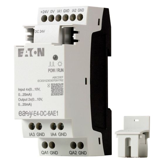 Eaton Ein-/Ausgangserweiterung easyE4 EASY-E4-DC-6AE1, 24V DC, Schraubklemme