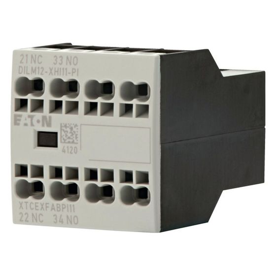 Eaton Hilfsschalterbaustein DILM DILM12-XHI11-PI, 16A, 1S 1Ö, Frontbefestigung, Push-in-Klemmen