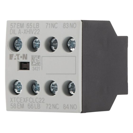 Eaton Hilfsschalterbaustein DILA DILA-XHIV22, 4-polig, 16A, Schraubklemmen