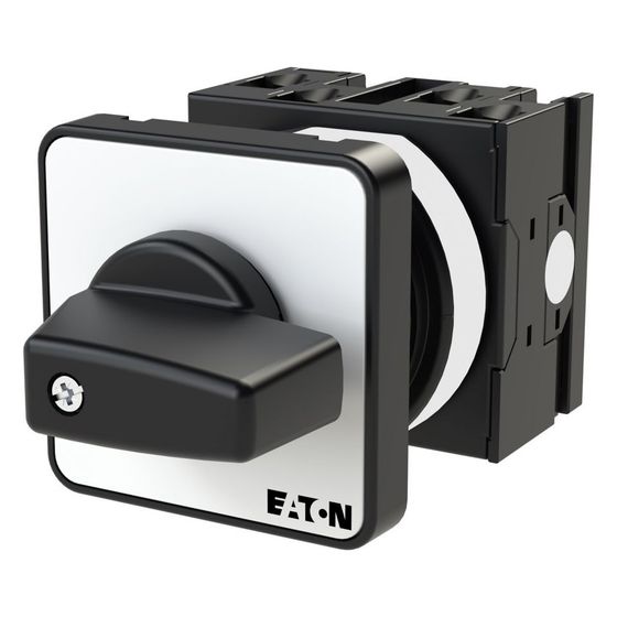 Eaton Umschalter T0 T0-2-15432/E, 20 A, 4 Kontakte, 48x48mm, Schwarz