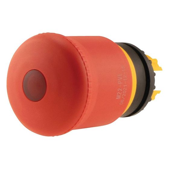 Eaton NOT-HALT-Taste M22-PVL RMQ-Titan, 38mm, IP66, Rot/Gelb