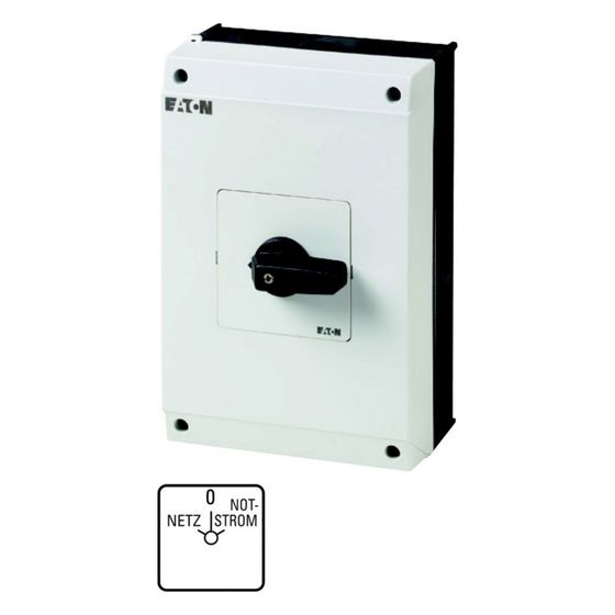 Eaton Umschalter T5B T5B-4-8902/I4, 63A, 4 Baueinheiten, Kunststoff, Schwarz