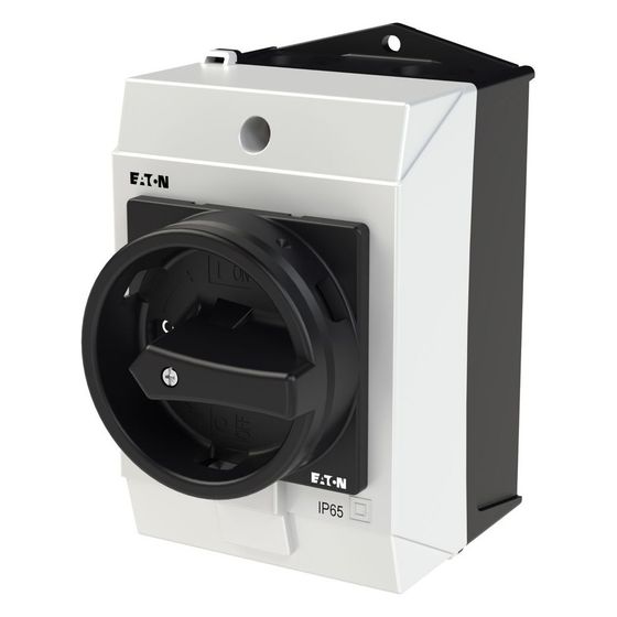 Eaton Hauptschalter T0 T0-2-1 / I1 / SVB-SW, 20A, 5,5kW, 3-polig, Schwarz