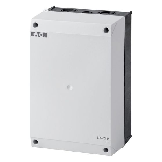 Eaton Leergehäuse CI-K CI-K4-125-M, 240x160x125mm, Polycarbonat, Schwarz/Hellgrau