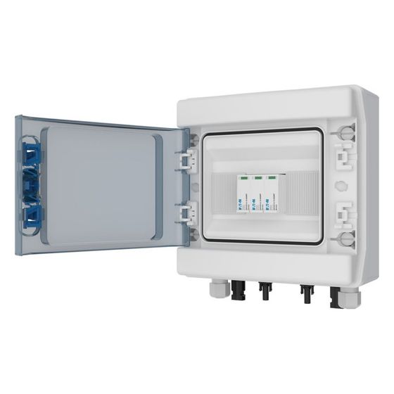 Eaton Photovoltaik-DC-Stringbox IKA-SOL20-X11-T12-1/8-MC4-B, 268x238x118mm, IP65, Polycarbonat, Grau