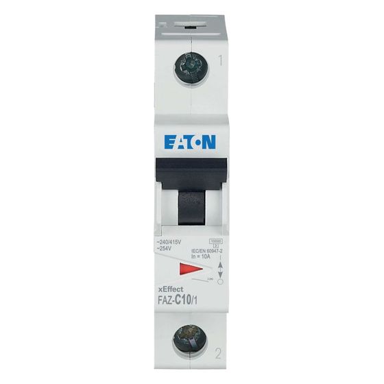 Eaton Leitungsschutzschalter xEffect FAZ-C10/1, 10A, 1-polig, Charakteristik C, 10kA