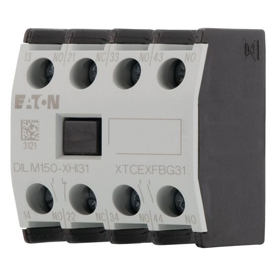 Eaton Hilfsschalterbaustein DILM DILM150-XHI31, 4-polig, 3 S, 1 Ö, Frontbefestigung, Schraubklemmen