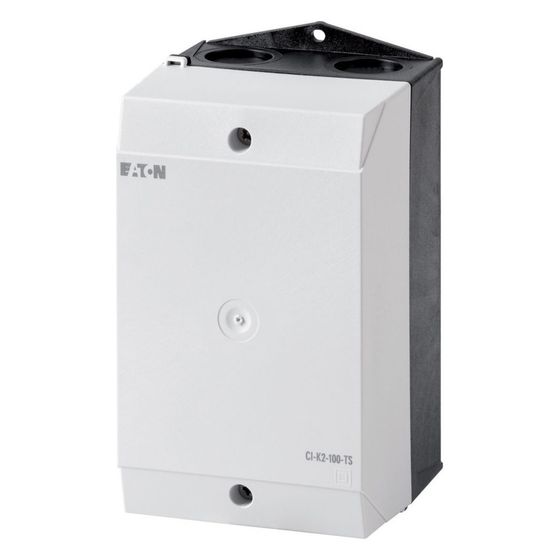 Eaton Kleingehäuse CI-K CI-K2-100-TS, 160x100x100mm, Glasfaserverstärktes Polycarbonat, Schwarz/Hellgrau