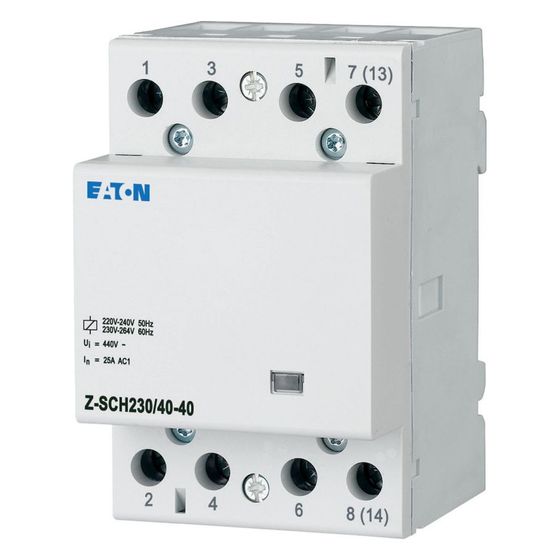 Eaton Installationsschütz Z-SCH Z-SCH230/40-40, 230V 40A 4S, 52,5x60x85mm