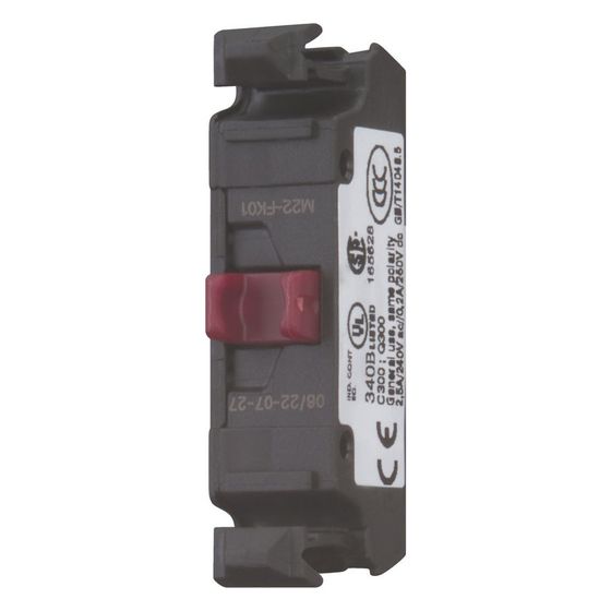 Eaton Kontaktelement M22 M22-FK01, 1 Öffner, Frontbefestigung, 10x14x40,2mm