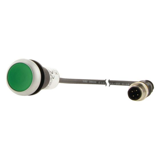 Eaton Drucktaster C22 C22-D-G-K10-P3, 0,5m Kabel, Kunststoff, Grün