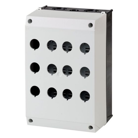 Eaton Aufbaugehäuse M22 M22-I12, 125x160x240mm, 12 Einbaustellen, Kunststoff, Grau