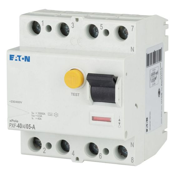 Eaton Fehlerstromschutzschalter xPole PXF-40/4/05-A, 40A 4-polig 500mA, Typ A, Grau