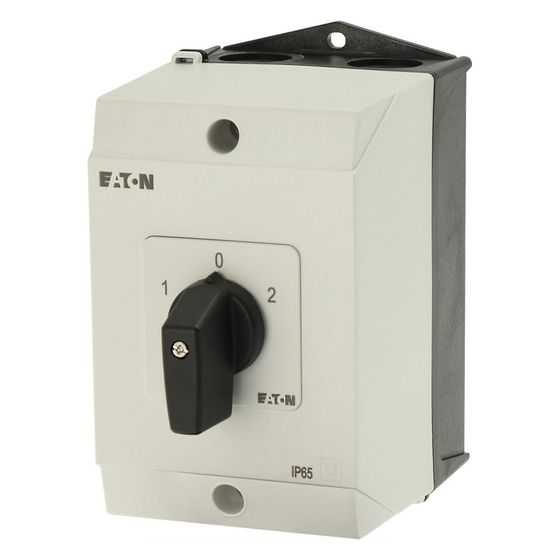 Eaton Umschalter T0 T0-3-8212/I1, 20A, 3 Kontakteinheiten, Kunststoff, Schwarz/Silber