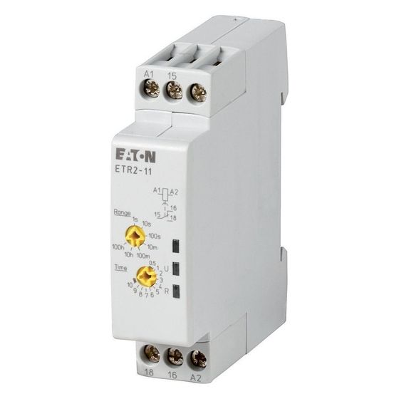 Eaton Zeitrelais ETR2 ETR2-11, 0,05s-100h, 24-240V AC, 24-48V DC