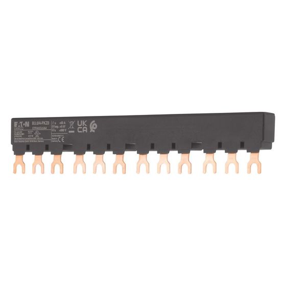 Eaton Drehstromschienenblock B3.0/4-PKZ0, 3-polig, 182mm, Schwarz
