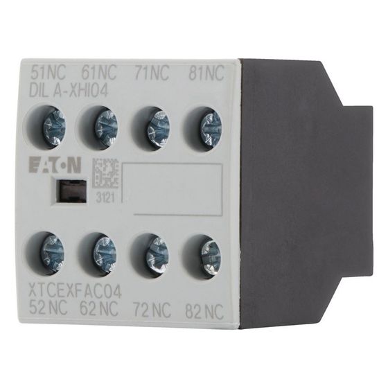 Eaton Hilfsschalterbaustein DILA DILA-XHI04, 4-polig, 16A, 4 Öffner, Schraubklemmen