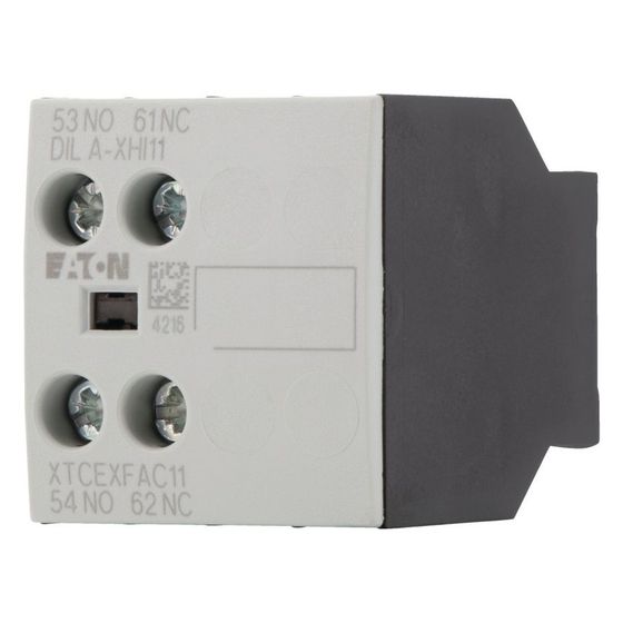 Eaton Hilfsschalterbaustein DILA DILA-XHI11, 2-polig, 1 S, 1 Ö, Frontbefestigung, Schraubklemmen