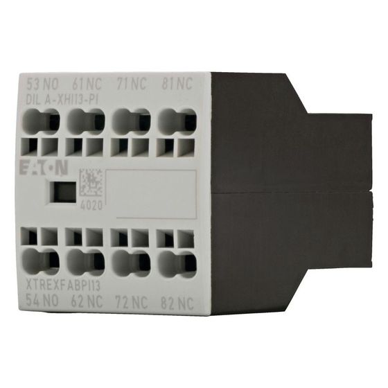 Eaton Hilfsschalterbaustein DILA DILA-XHI13-PI, 4-polig, 16A, 1S 3Ö, Frontbefestigung, Push-in-Klemmen