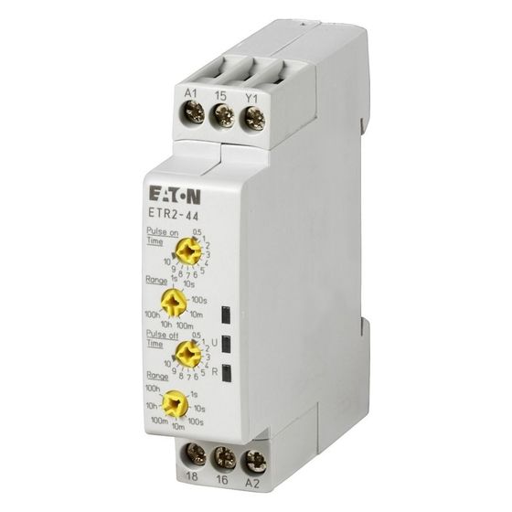 Eaton Zeitrelais ETR2 ETR2-44, 0,05s-100h, 24-240V AC, 24-48V DC, 17,5mm