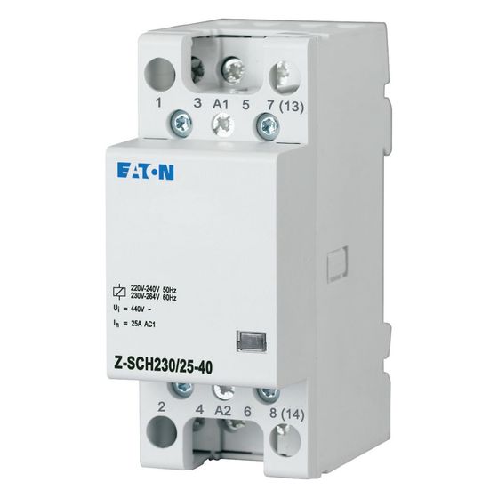 Eaton Installationsschütz Z-SCH Z-SCH230/25-40, 230V 25A 4S 2TE 60x35x85mm