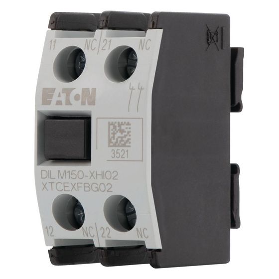 Eaton Hilfsschalterbaustein DILM DILM150-XHI11, 2-polig, 1 S, 1 Ö, Frontbefestigung, Schraubklemmen