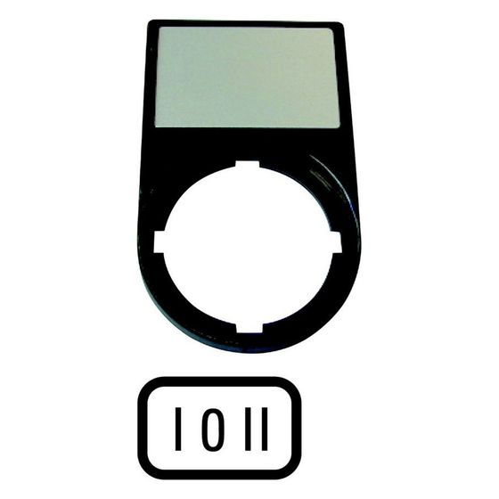 Eaton Tastenzusatzschildträger Moeller series M22 M22S-ST-X93 rechteckig, 30x50mm, Schwarz