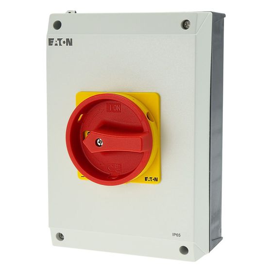 Eaton Hauptschalter T5B T5B-4-15682/I4/SVB, 63 A, 6-polig, 30 kW, 204x160x240mm, Grau