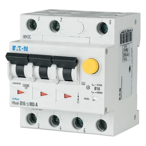 Eaton FI/LS-Schalter FRBmM FRBMM-C16/3/003-A, 16A 30mA, 3-polig