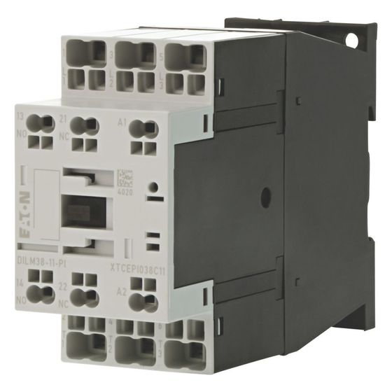 Eaton Leistungsschütz DILM DILM38-11(RDC24)-PI, 18,5kW 3-polig, Push-in Klemmen