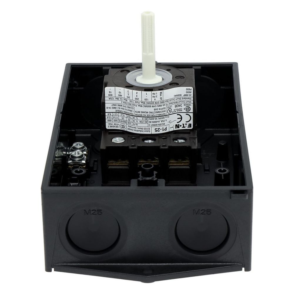 Eaton Hauptschalter P1 P1-25 / I2 / SVB-SW, 25 A, 3-polig, 180x100x115mm, Schwarz... EATON-207294 4015082072940 (Abb. 5)