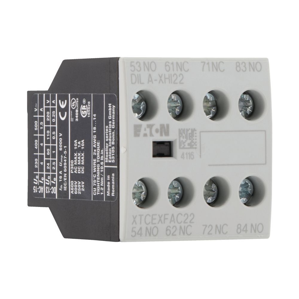 Eaton Hilfsschalterbaustein DILA DILA-XHI22, 4-polig, 2 S, 2 Ö, Frontbefestigung, Schraub... EATON-276426 4015082764265 (Abb. 3)
