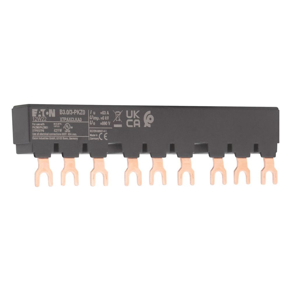 Eaton Drehstromschienenblock B3 B3.0/3-PKZ0, 3-polig, 135mm, Schwarz... EATON-232289 4015082322892 (Abb. 3)