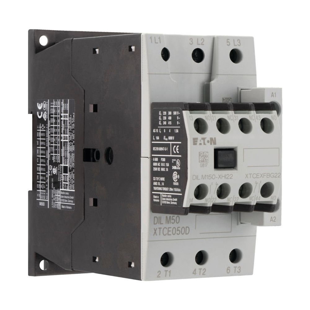 Eaton Leistungsschütz DILM50-22, 22kW, 230V 50Hz/240V 60Hz, 3-polig, Schraubklemmen... EATON-277862 4015082778620 (Abb. 3)