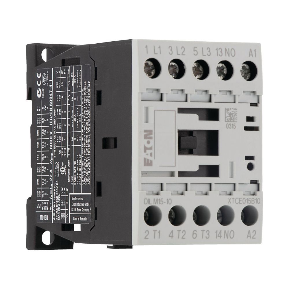 Eaton Leistungsschütz DILM DILM15-10(24VDC), 3-polig 7,5kW 24V DC, Schraubklemmen... EATON-290073 4015082900731 (Abb. 3)