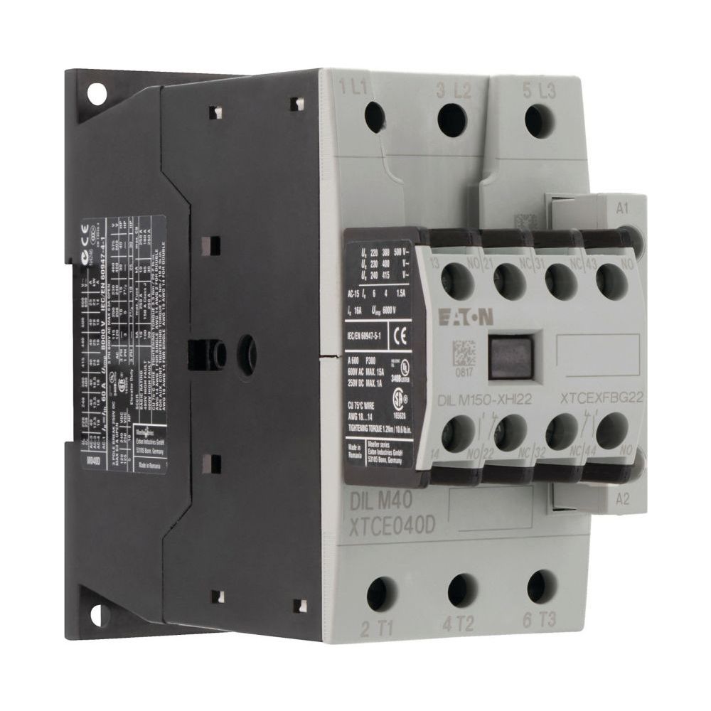Eaton Leistungsschütz DILM DILM40-22, 18,5kW 230V 50Hz 240V 60Hz, 3-polig, Schraubklemmen... EATON-277798 4015082777982 (Abb. 3)