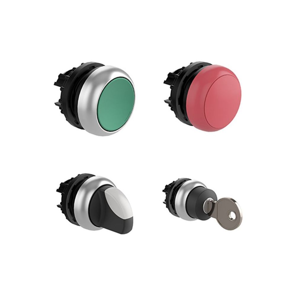 Eaton Doppeldrucktaste RMQ-Titan M22-DDL-WS-X1/X0, 22,5mm, Kunststoff, Schwarz/Weiß... EATON-216706 4015082167066 (Abb. 2)