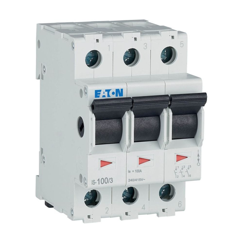 Eaton Hauptlasttrennschalter IS-100/3, 100A 415V, 80x53,1x60mm... EATON-276284 4015082762841 (Abb. 3)