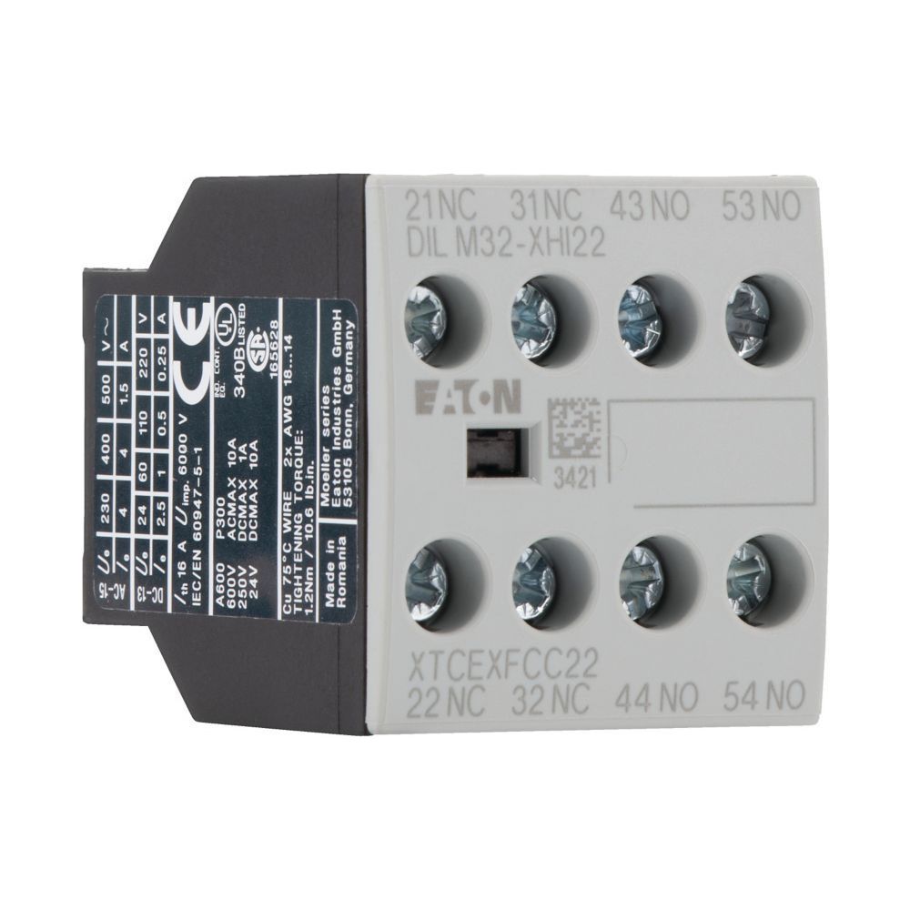 Eaton Hilfsschalterbaustein DILM DILM32-XHI22, 4-polig, 2 S, 2 Ö, Frontbefestigung, Schra... EATON-277377 4015082773779 (Abb. 3)