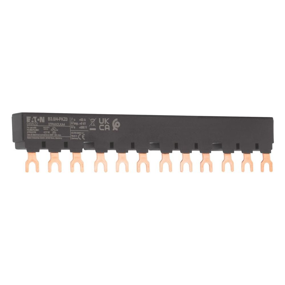 Eaton Drehstromschienenblock B3.0/4-PKZ0, 3-polig, 182mm, Schwarz... EATON-063960 4015080639602 (Abb. 3)