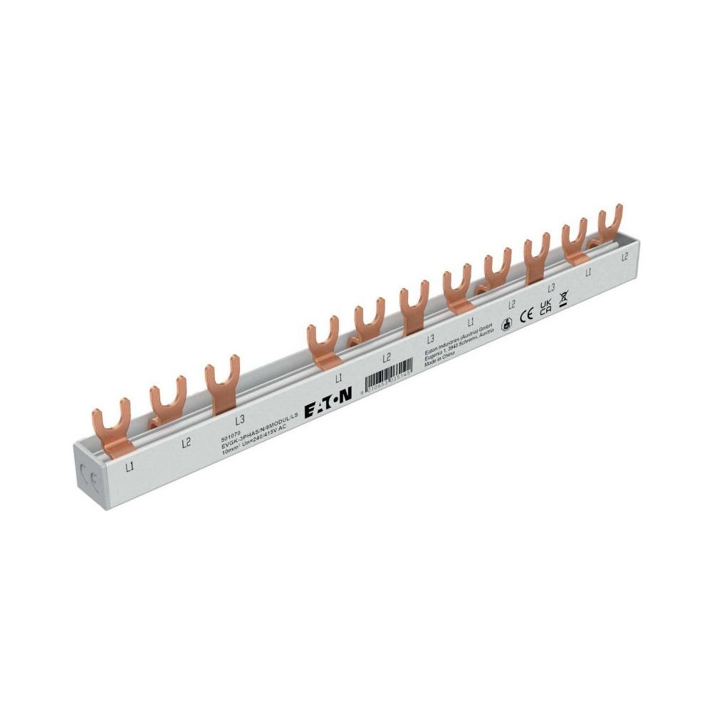Eaton Gabelverschienung EVGK-3PHAS/N/8MODUL/LS, 3-phasig, 10mm2, 213mm, Grau... EATON-EP-501070 9010653035145 (Abb. 2)