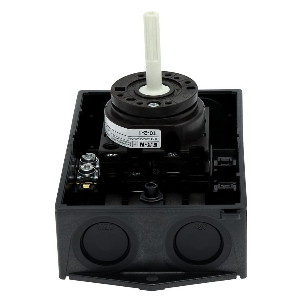 Eaton EIN-AUS-Schalter T0 T0-2-1 / I1, 20A 5,5kW, Kunststoff, Schwarz... EATON-207081 4015082070816 (Abb. 6)