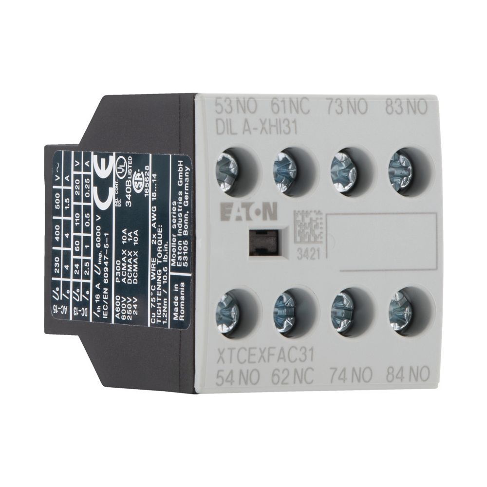 Eaton Hilfsschalterbaustein DILA DILA-XHI31, 4-polig, 3S/1Ö, Schraubklemmen, Frontbefesti... EATON-276427 4015082764272 (Abb. 3)