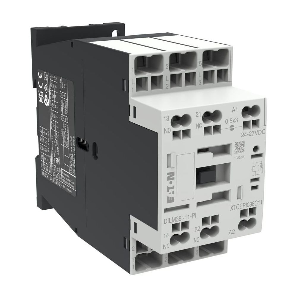 Eaton Leistungsschütz DILM DILM38-11(RDC24)-PI, 18,5kW 3-polig, Push-in Klemmen... EATON-199298 4015081973828 (Abb. 6)