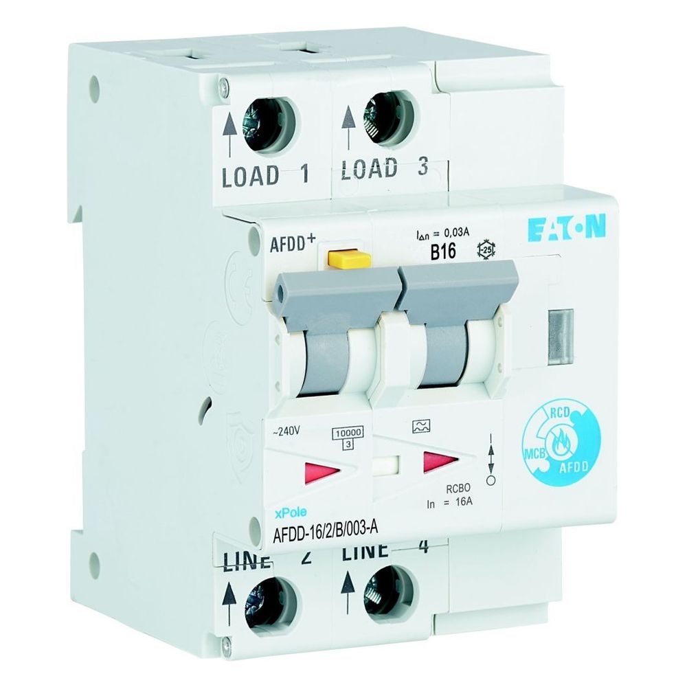 Eaton Brandschutzschalter xPole AFDD+ AFDD-16/2/B/003-A, 2-polig, B16A, 30mA, Typ A, 1872... EATON-187204 4015081822539 (Abb. 9)