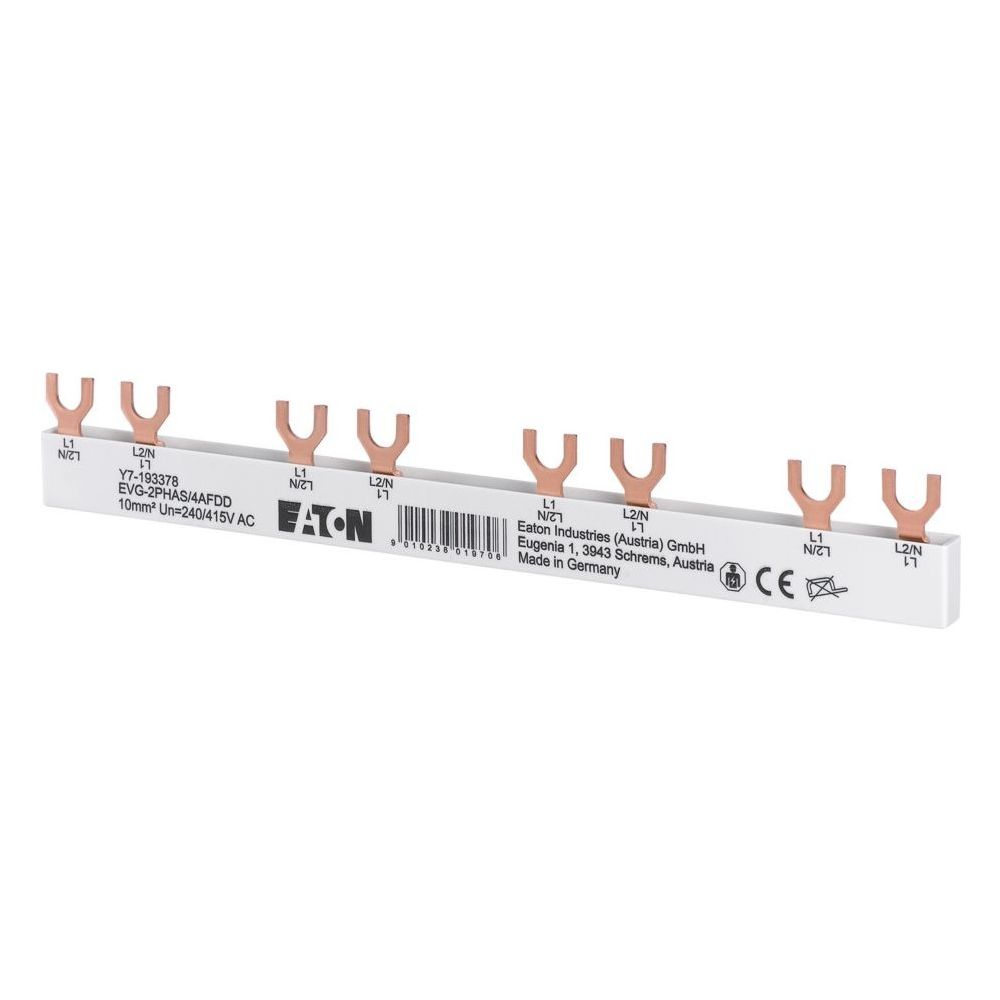 Eaton Phasenschiene EVG-2PHAS/4AFDD, 10mm2, 192x9,5x27,1mm, Isoliert... EATON-193378 9010238019706 (Abb. 4)