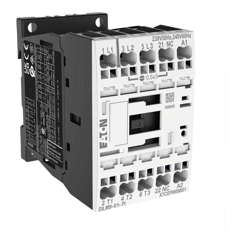 Eaton Leistungsschütz DILM9-01, 4kW, 3-polig, 230V, 1 Ö, Push-in-Klemmen, 68x45x75mm... EATON-199234 4015081973187 (Abb. 3)