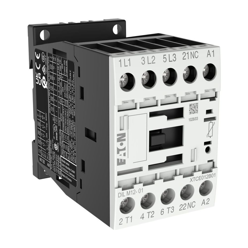 Eaton Leistungsschütz DILM DILM12-01(24VDC), 3-polig 5,5kW, 1 Öffner, 24V DC, Schraubklem... EATON-276880 4015082768805 (Abb. 6)