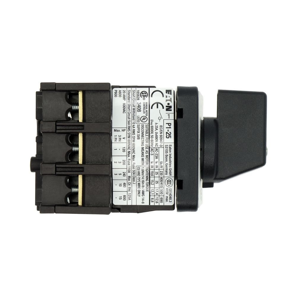 Eaton EIN-AUS-Schalter P1 P1-25 / E, 25A, 3-polig, Schwarz... EATON-038724 4015080387244 (Abb. 13)